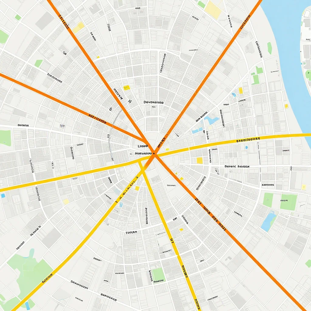 Detailed street map showing roads, highways, neighborhoods, and urban layout of Devonshire, Bermuda