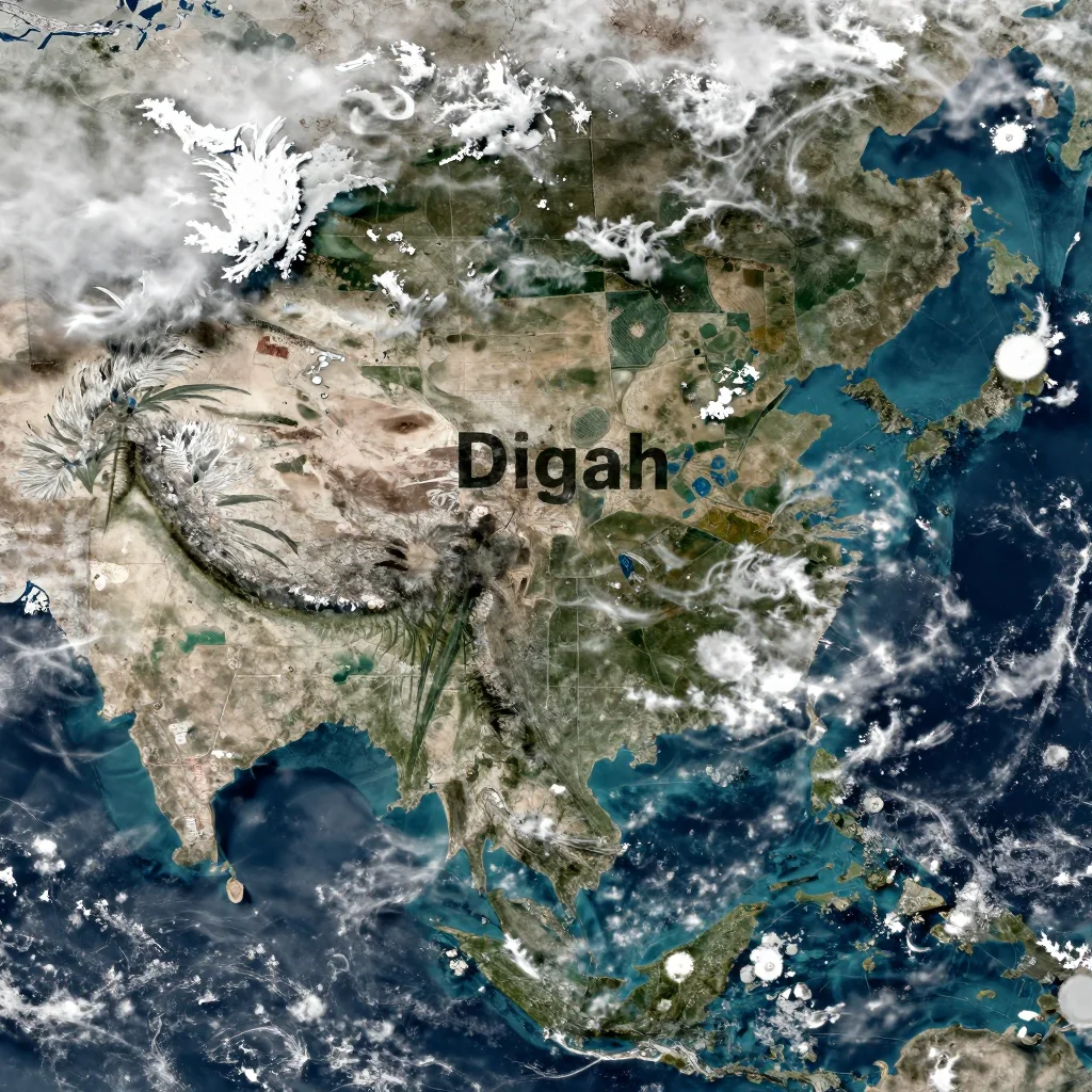 Digah, Azerbaijan Satellite View