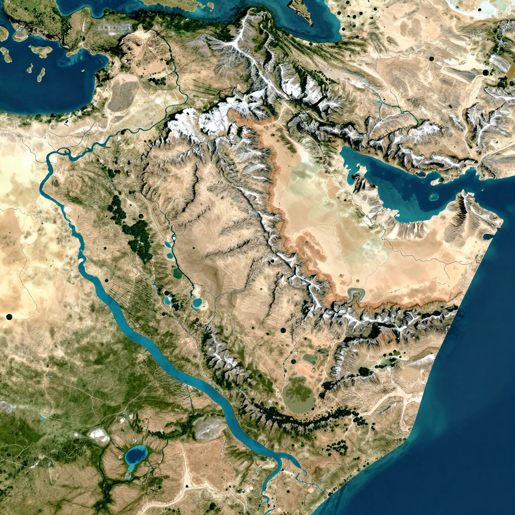 El Attaf, Algeria - Physical Geography Map El Attaf, Algeria Physical Geography Map