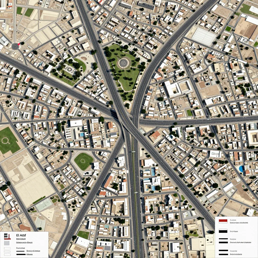 El Attaf, Algeria Street Map