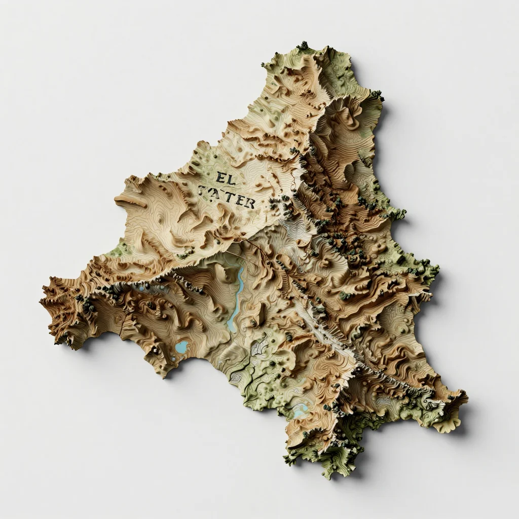 El Tarter, Andorra 3D Topographic