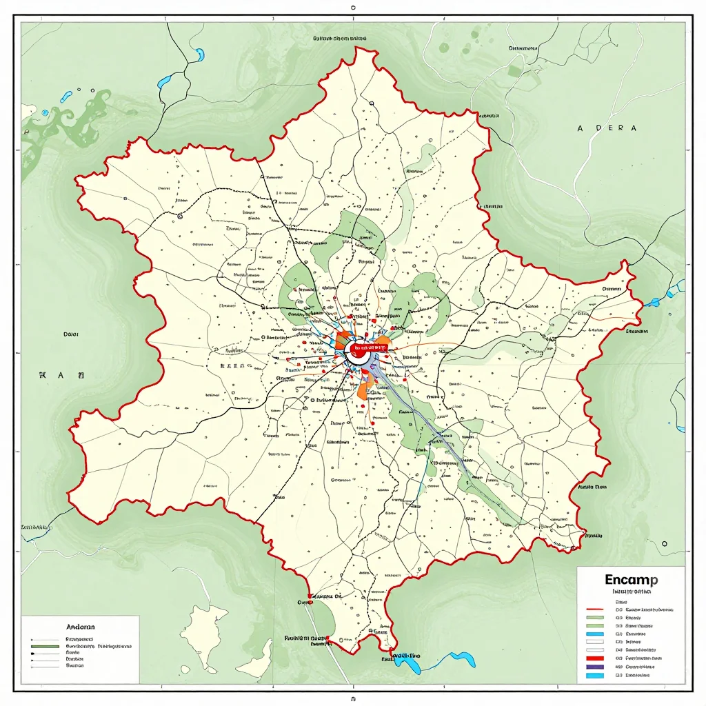 Encamp, Andorra Political Map
