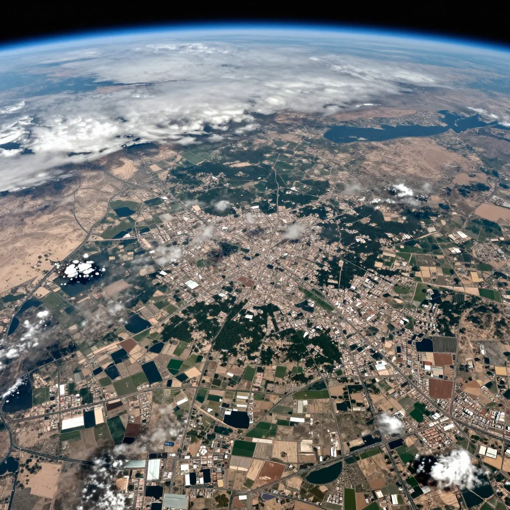 Fayzabad Afghanistan Satellite View - High Resolution from Space