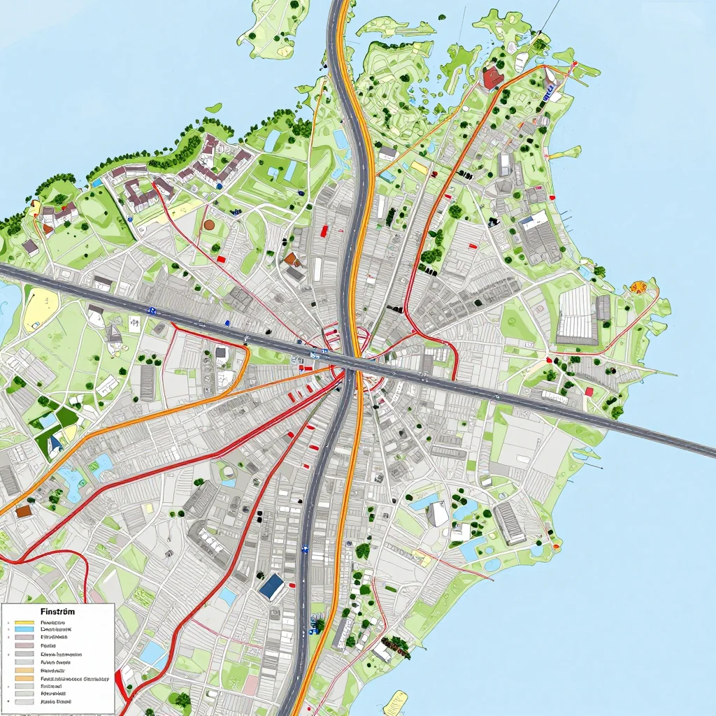 Finström, Aland Islands Street Map