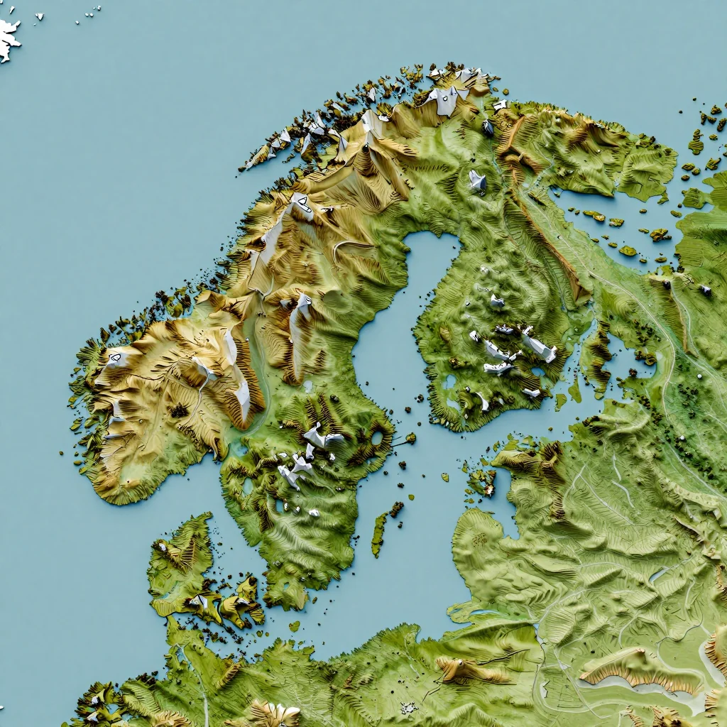 Finström, Aland Islands Topographic Map