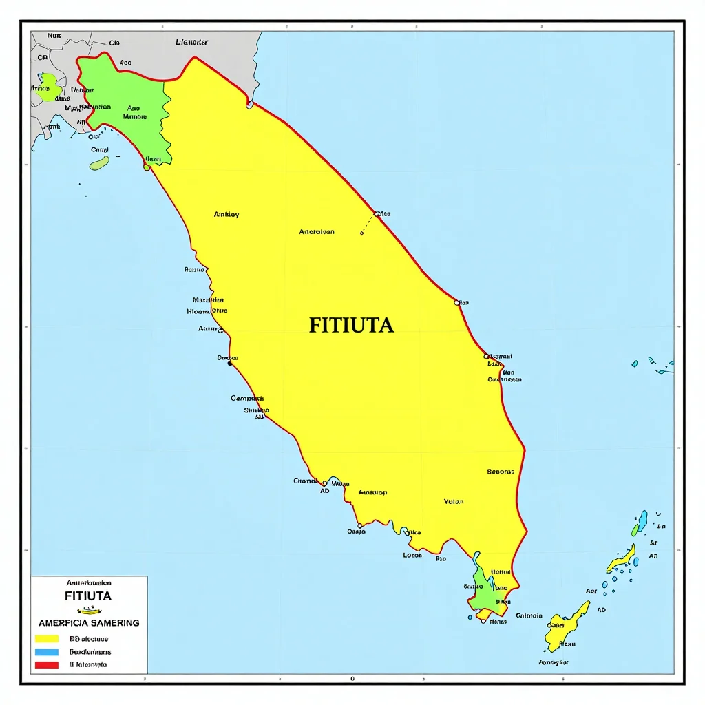 Fitiuta, American Samoa Political Map