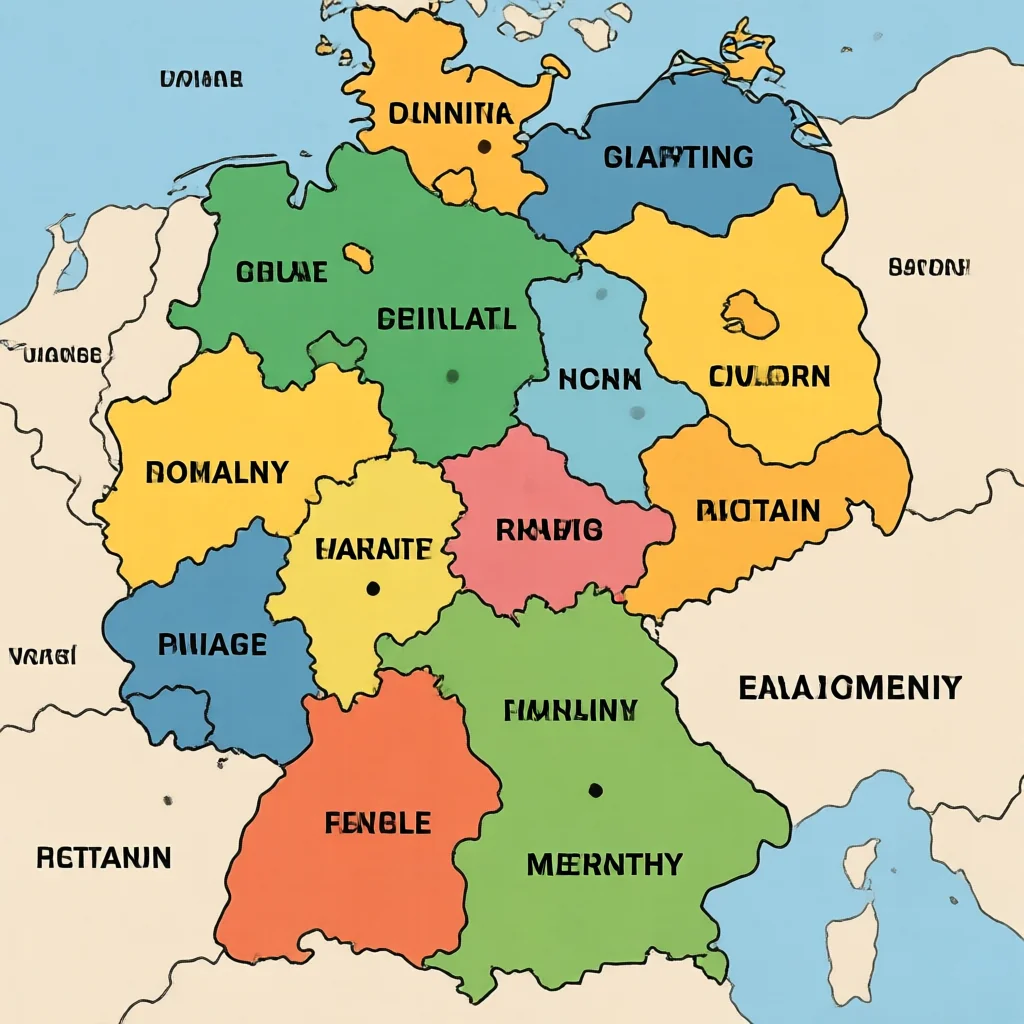 Germany Political Map - Boundaries and Districts