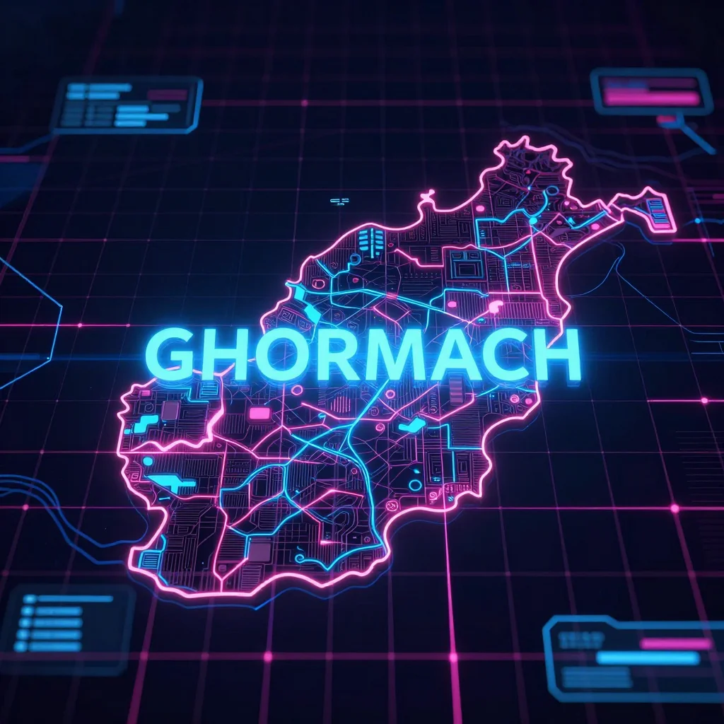 Ghormach, Afghanistan Cyberpunk Map