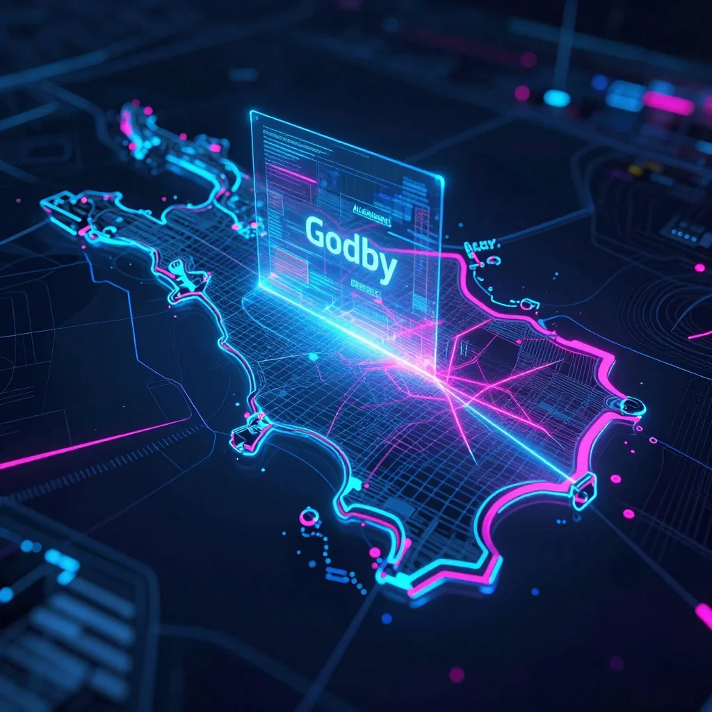 Godby, Aland Islands - Cyberpunk Map Godby, Aland Islands Cyberpunk Map