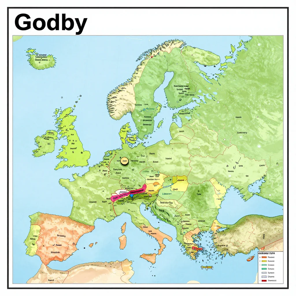 Godby, Aland Islands - Political Map Godby, Aland Islands Political Map