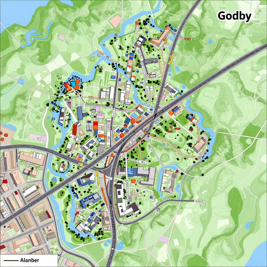 Godby, Aland Islands - Street Map Godby, Aland Islands Street Map