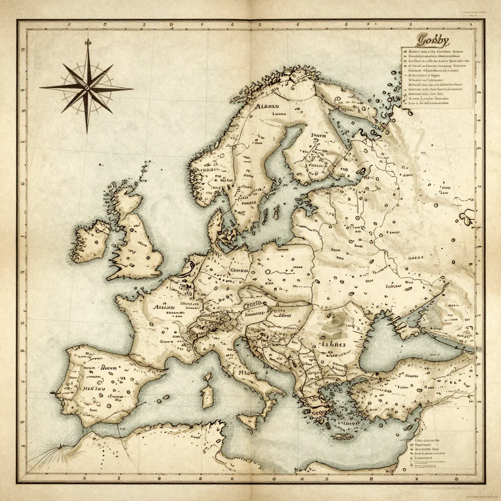 Godby, Aland Islands - Vintage Map Godby, Aland Islands Vintage Map
