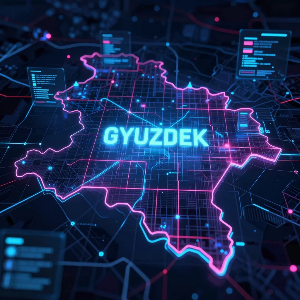 Gyuzdek, Azerbaijan Cyberpunk Map
