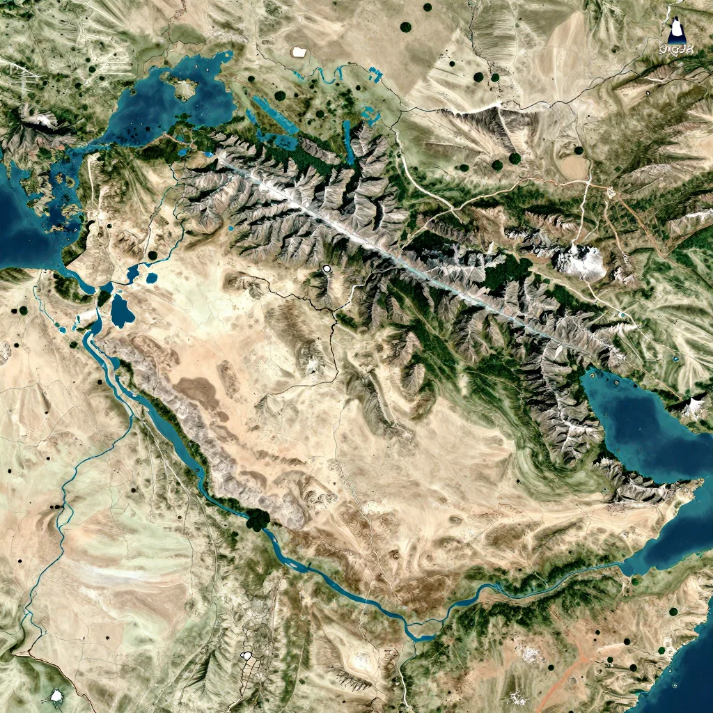 Gyuzdek, Azerbaijan - Physical Geography Map Gyuzdek, Azerbaijan Physical Geography Map