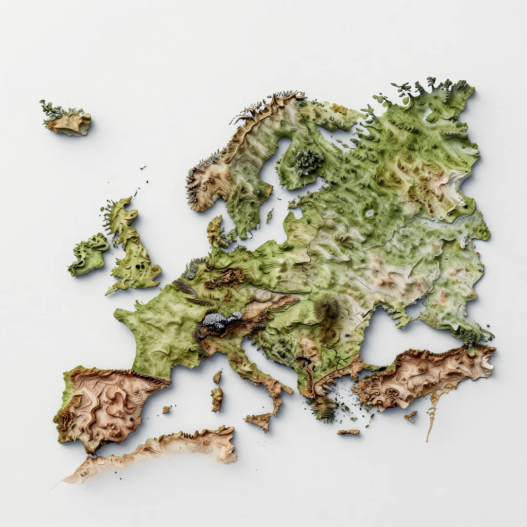 Hammarland, Aland Islands 3D Topographic