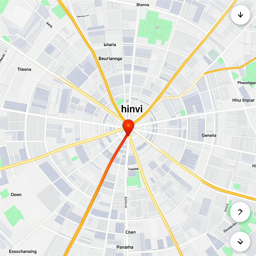 Detailed street map showing roads, highways, neighborhoods, and urban layout of Hinvi, Benin