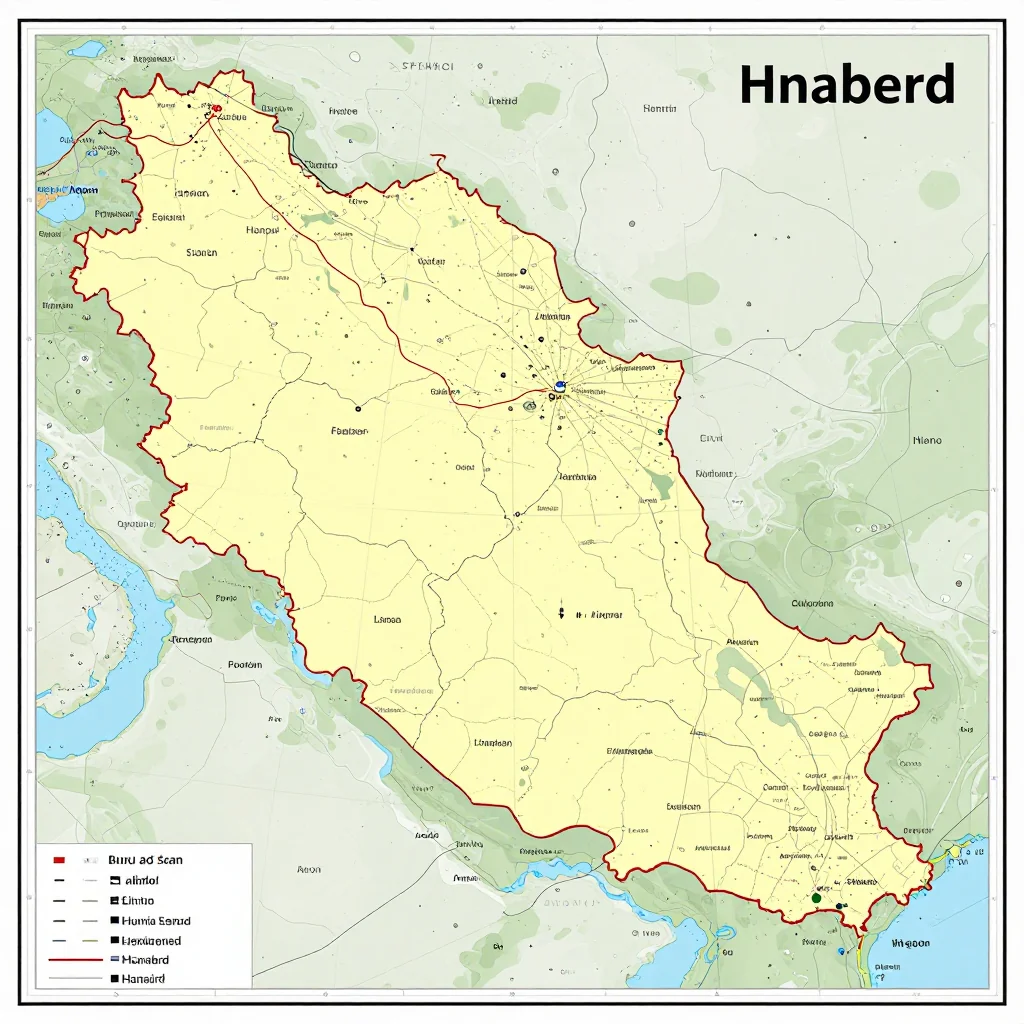 Hnaberd, Armenia Political Map