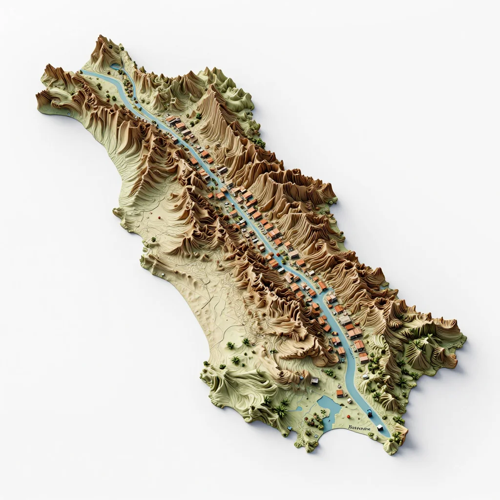 Holetown, Barbados 3D Topographic