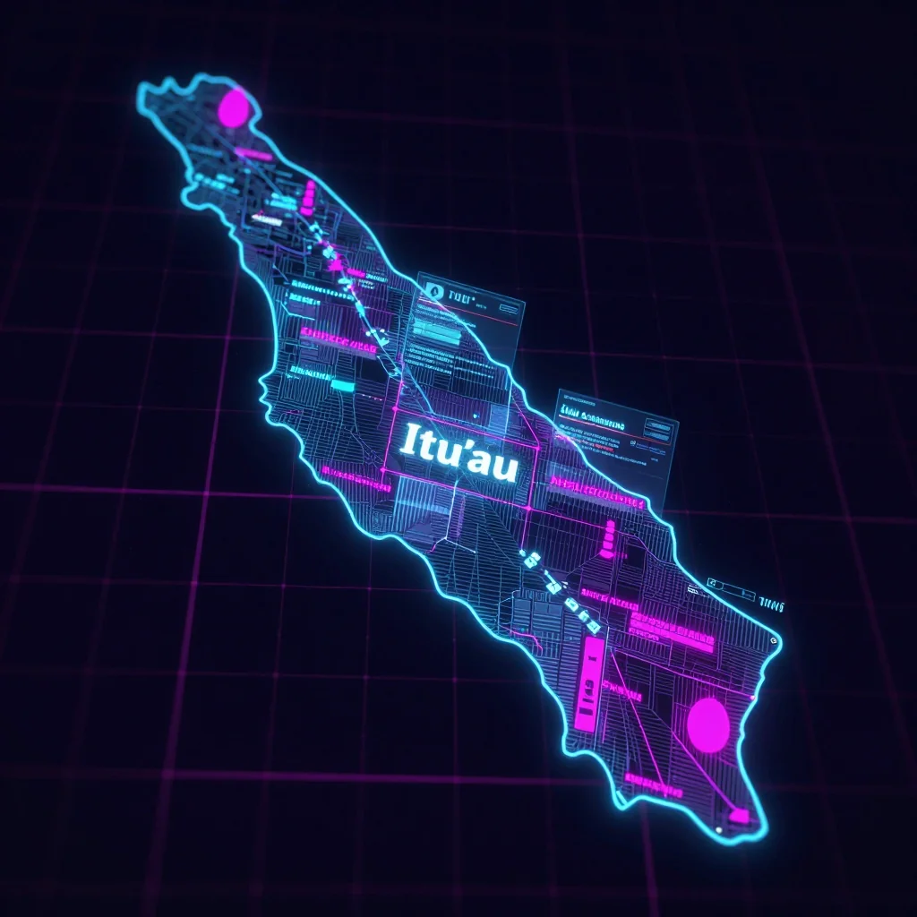 Ituʻau, American Samoa Cyberpunk Map