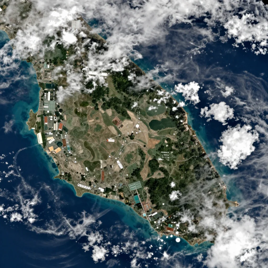 Ituʻau, American Samoa Satellite View