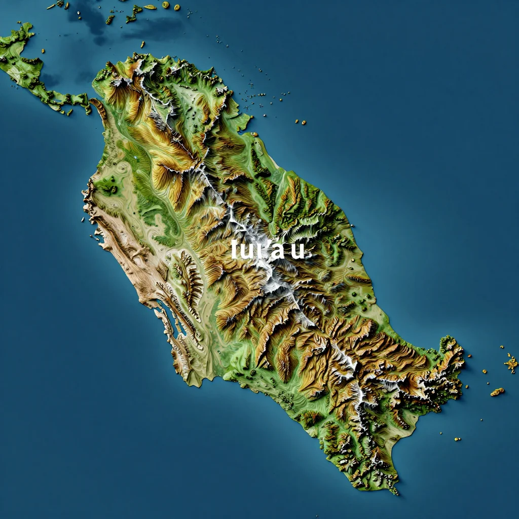 Ituʻau, American Samoa Topographic Map