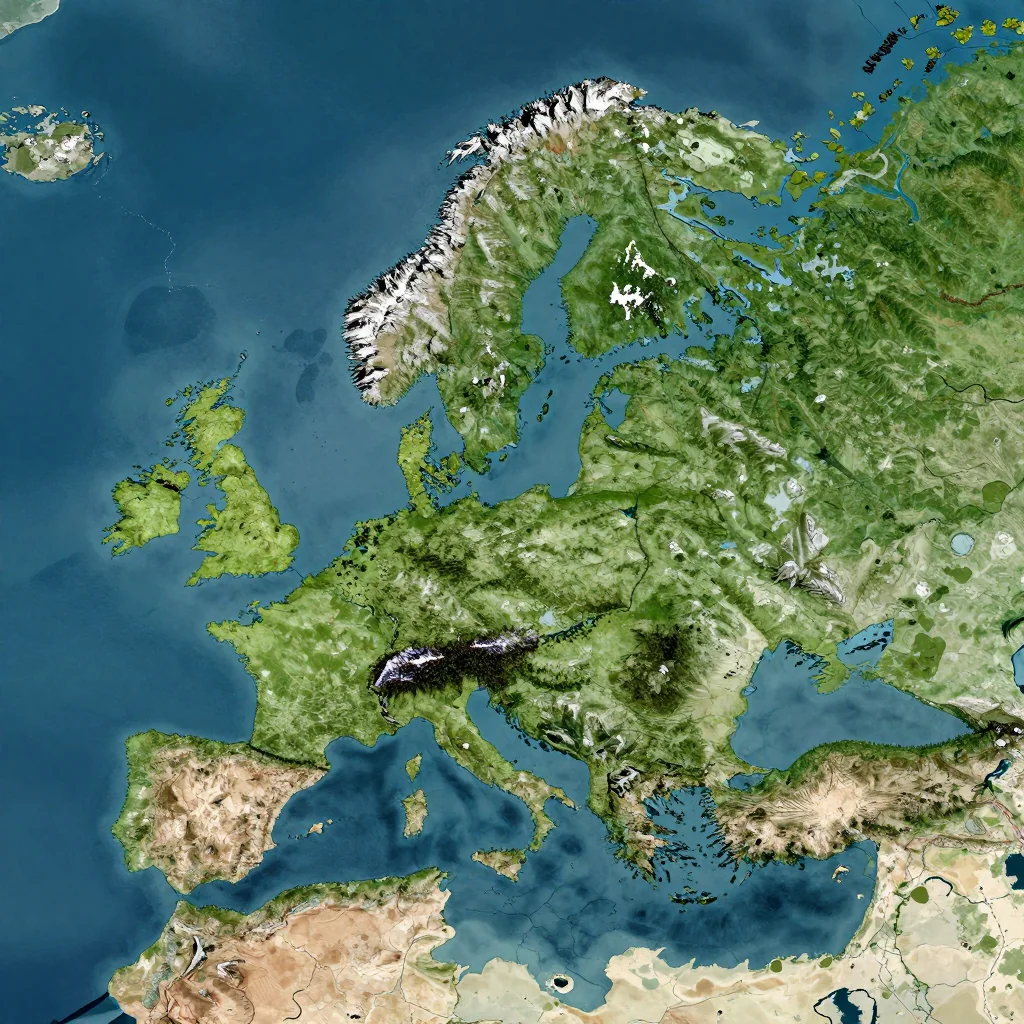 Jomala, Aland Islands Physical Geography Map