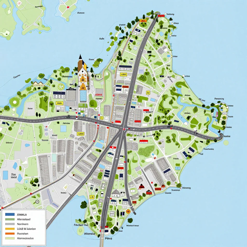 Jomala, Aland Islands Street Map