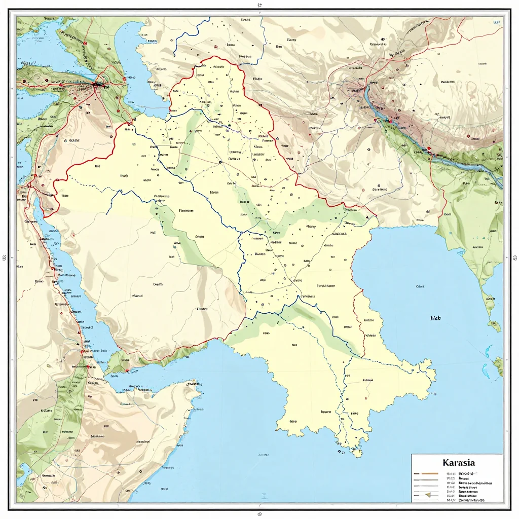 Karbi, Armenia Political Map