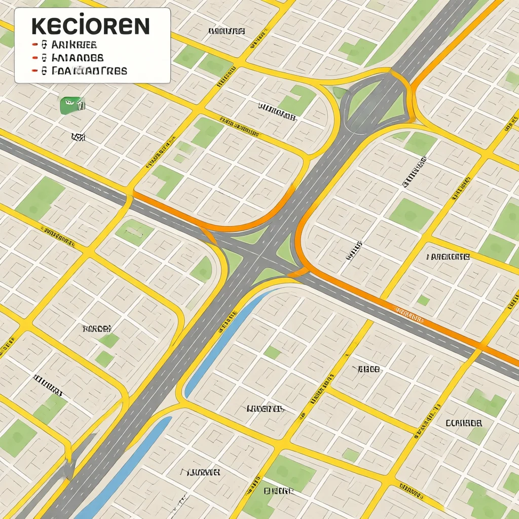 Kecioren Ankara Street Map - Roads and Urban Layout