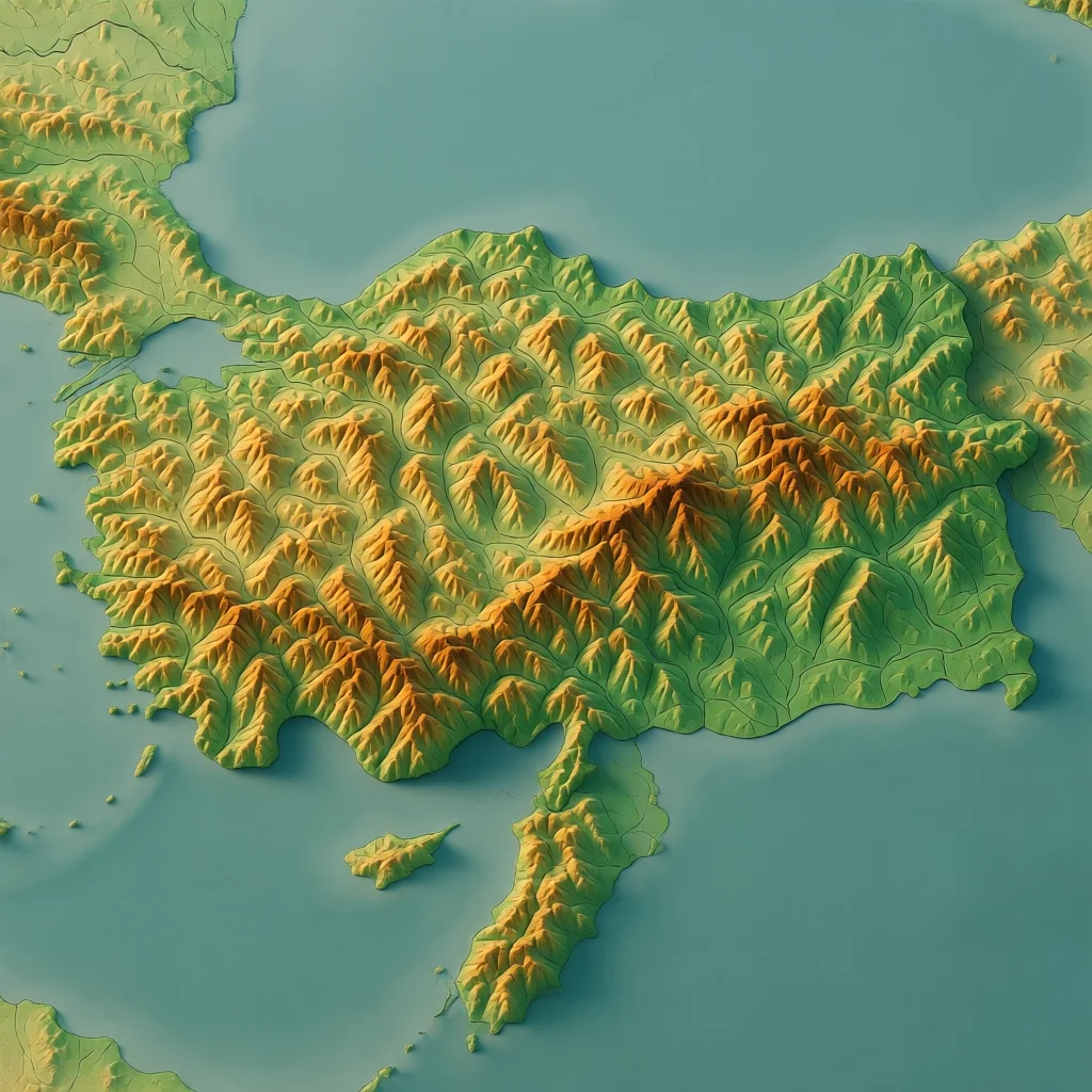 Kecioren Ankara Topographic Map - Elevation Contours and Terrain Features