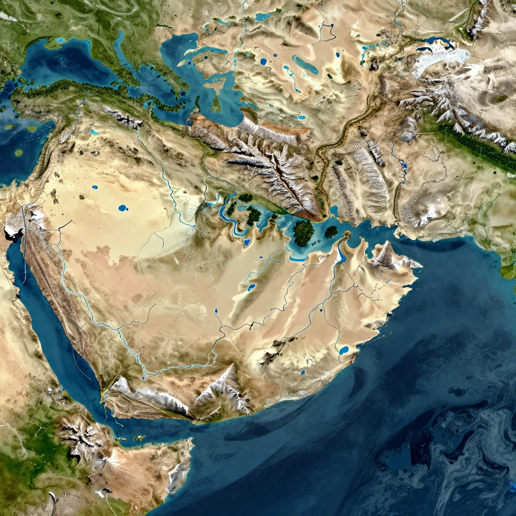Khandūd Afghanistan Physical Geography Map - Natural Features and Terrain