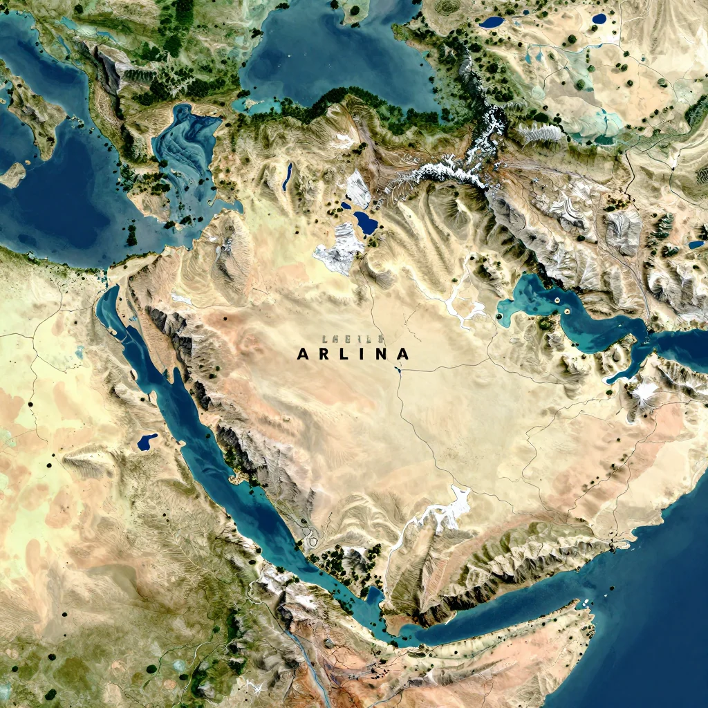 Khemis Miliana, Algeria Physical Geography Map