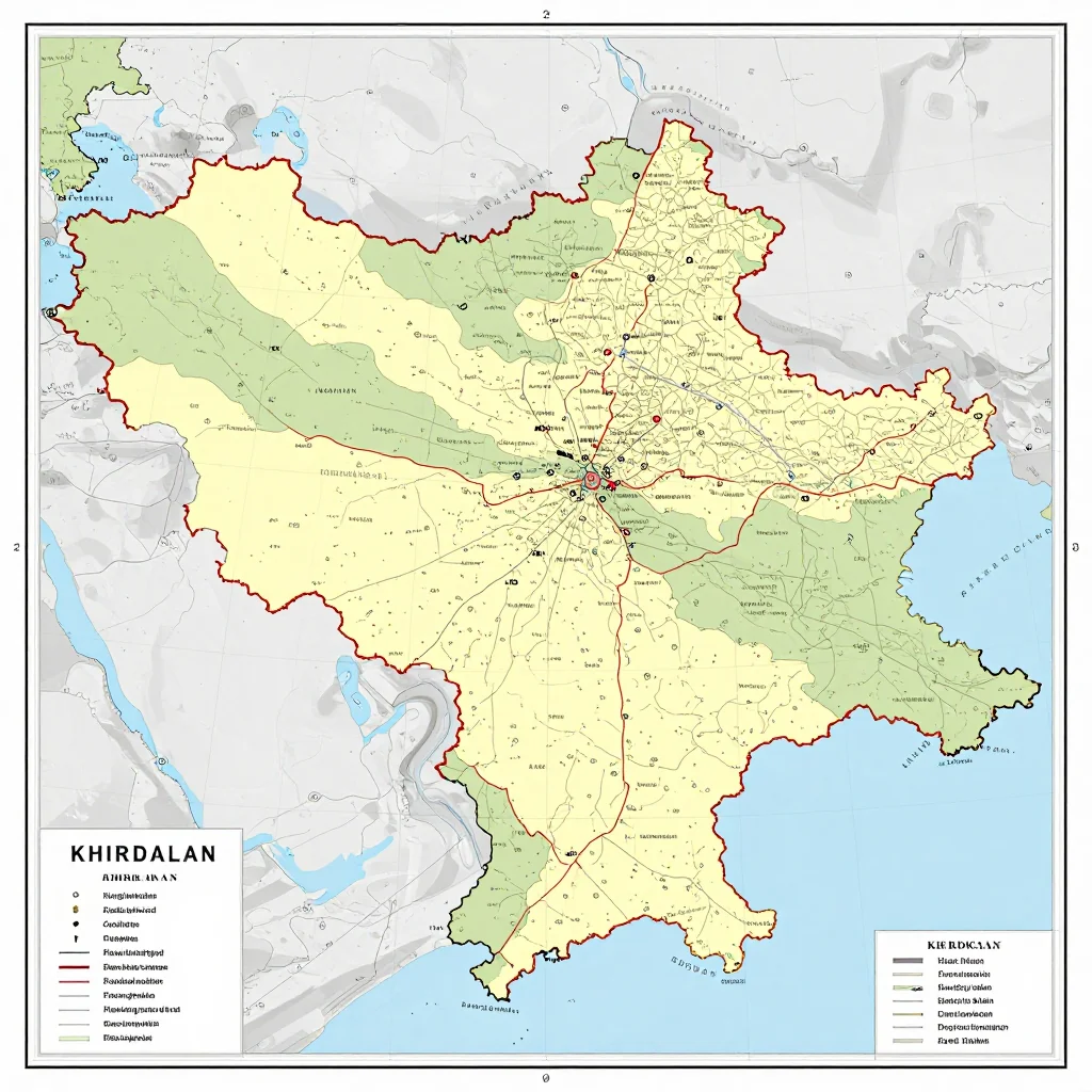 Khirdalan, Azerbaijan Political Map