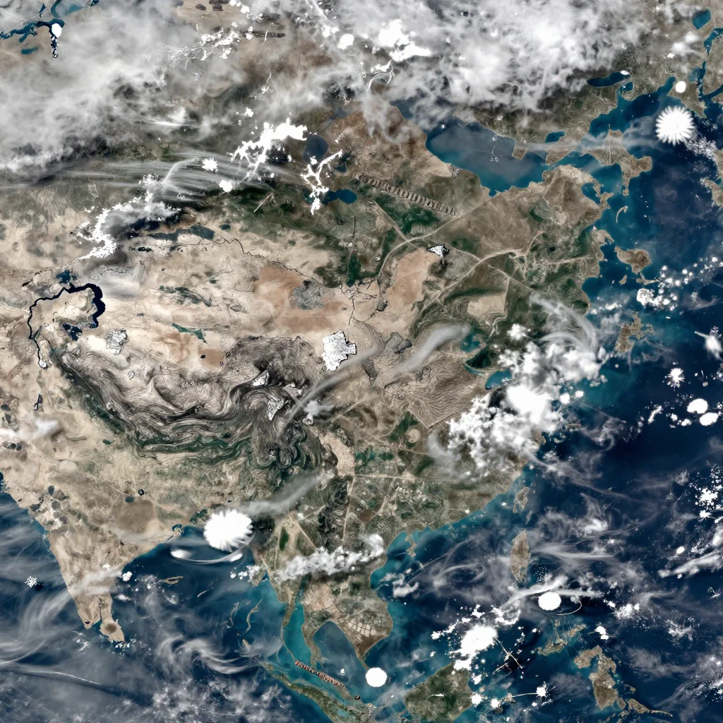 Khirdalan, Azerbaijan Satellite View