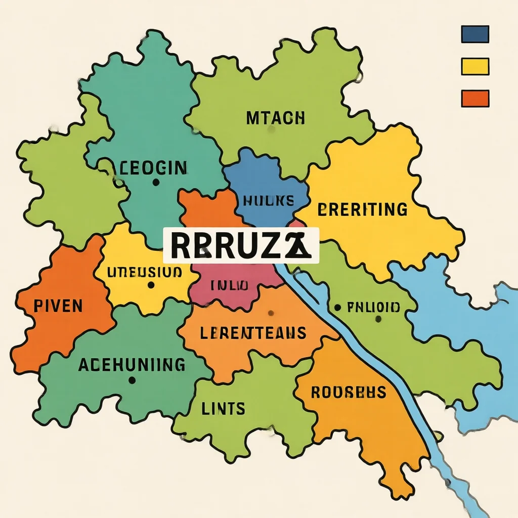 Kreuzberg Berlin Political Map - Boundaries and Districts