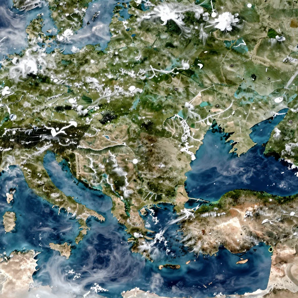 Kuçovë, Albania Satellite View