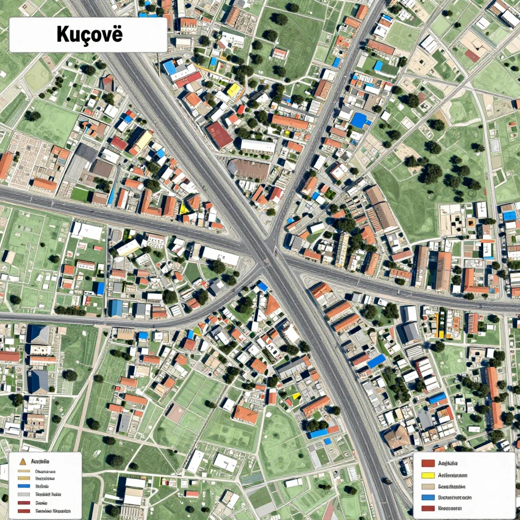 Kuçovë, Albania Street Map