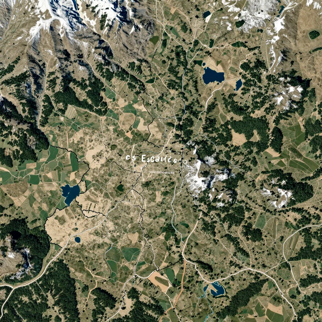 les Escaldes, Andorra Physical Geography Map