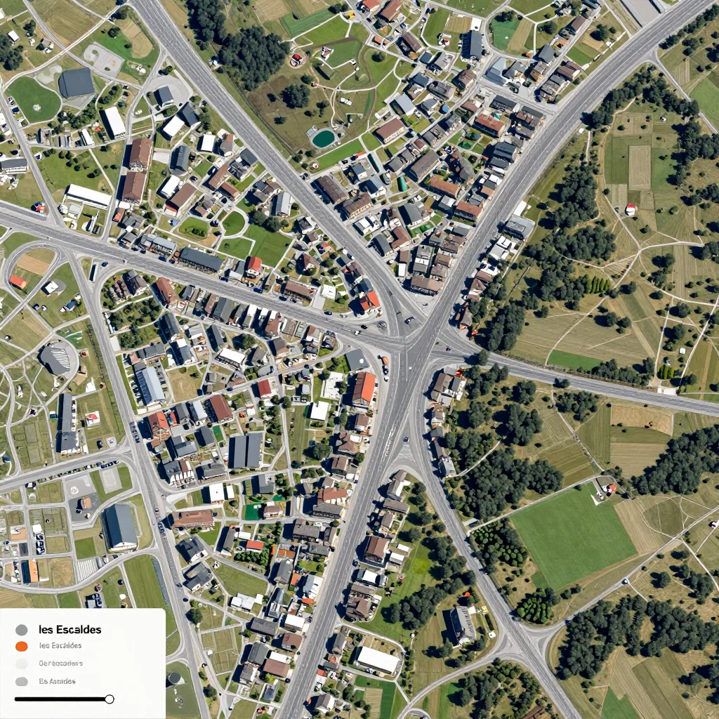les Escaldes, Andorra Street Map