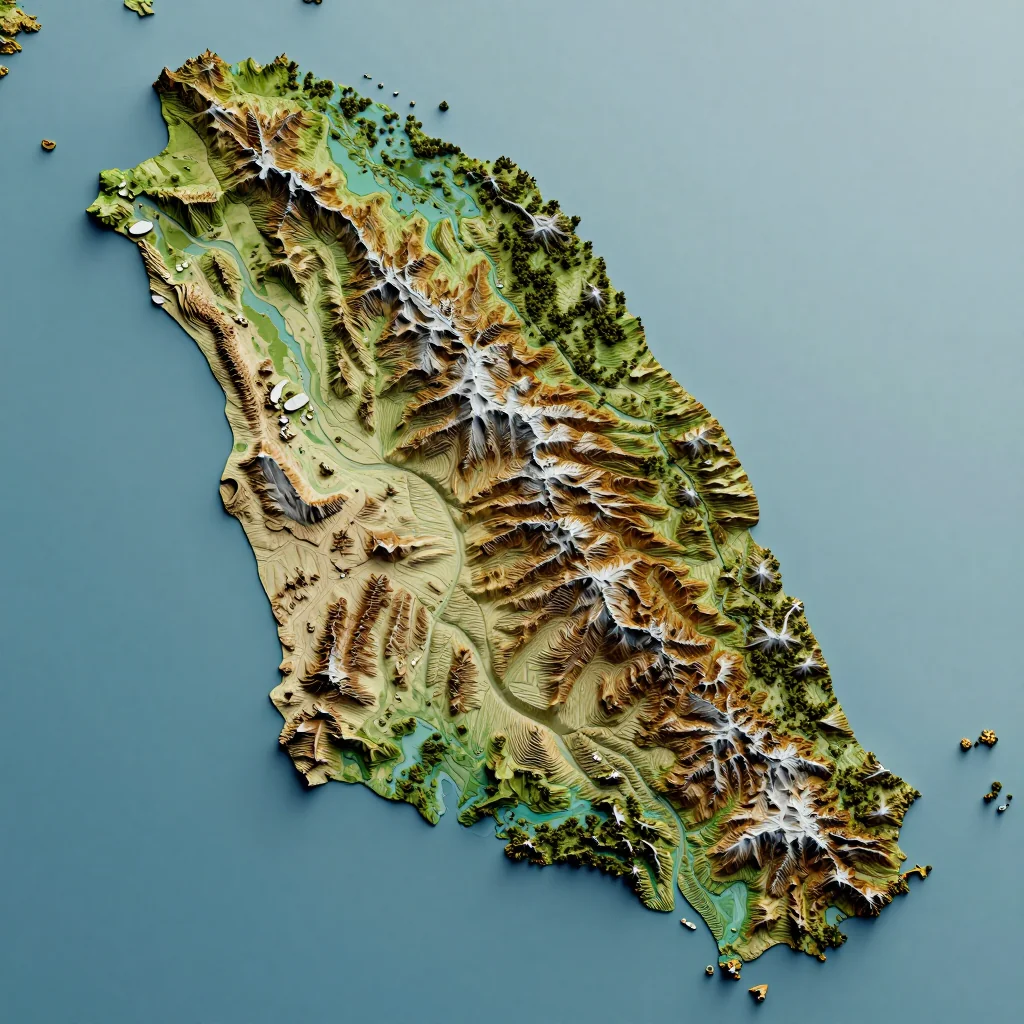 Liberta, Antigua and Barbuda Topographic Map