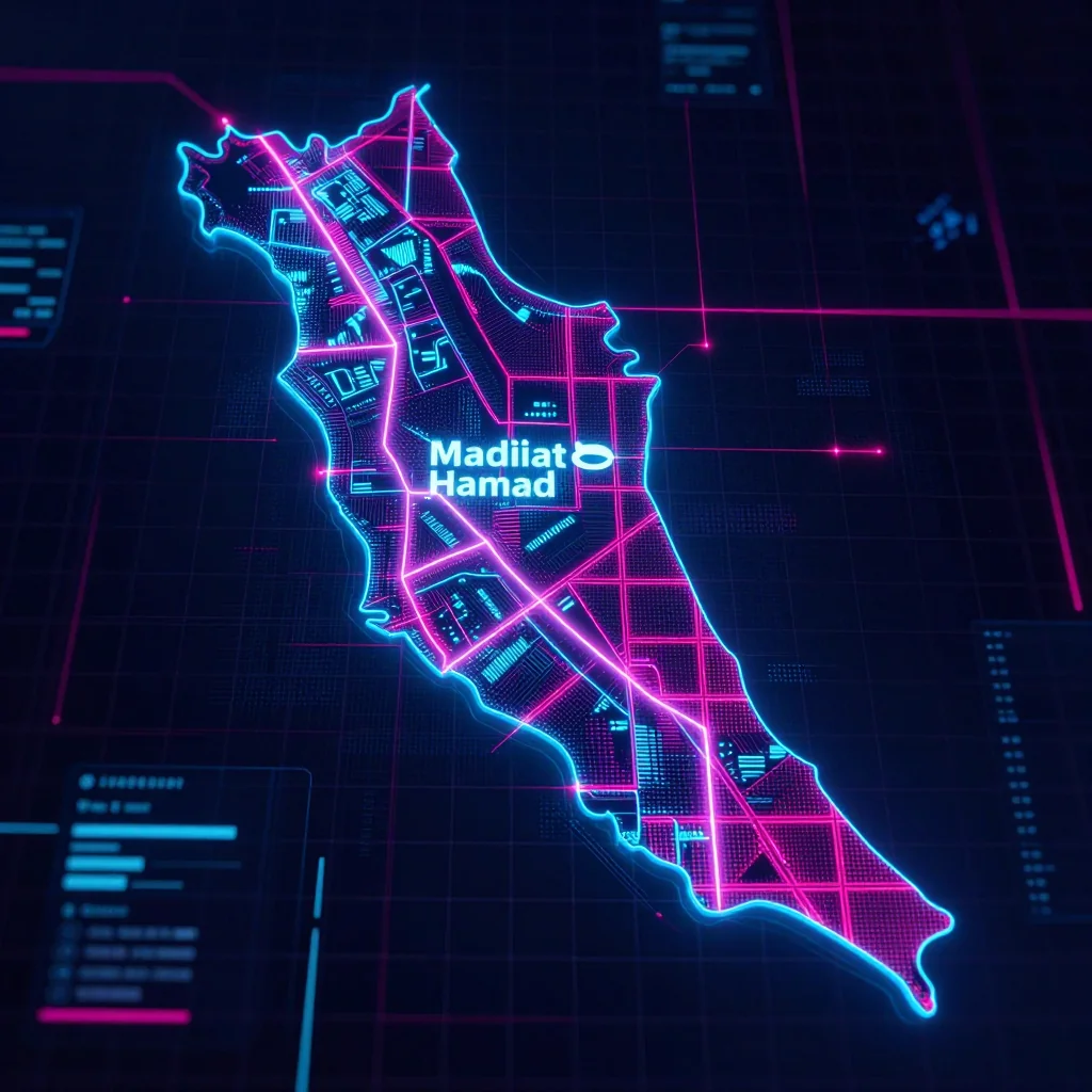 Madīnat Ḩamad, Bahrain Cyberpunk Map