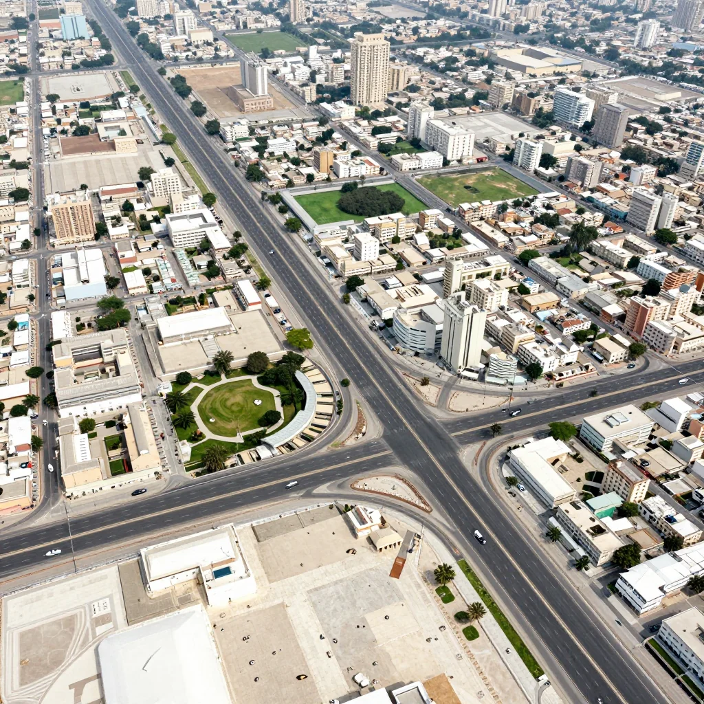 Madīnat Ḩamad, Bahrain Street Map