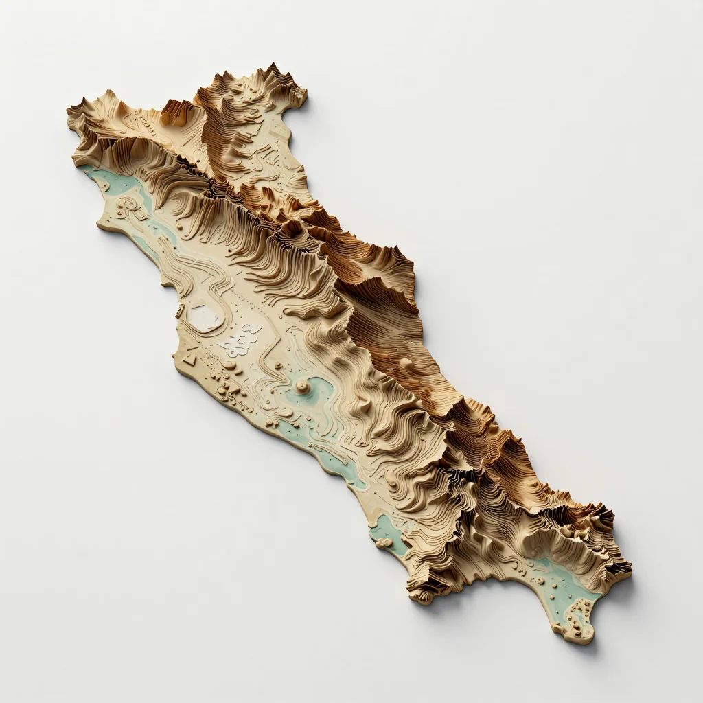 Madīnat Ḩamad, Bahrain 3D Topographic