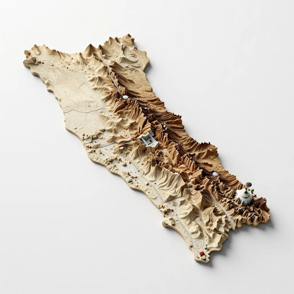 Madīnat ‘Īsá, Bahrain 3D Topographic