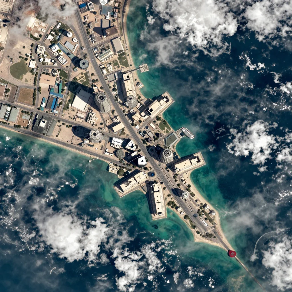 Manama, Bahrain Satellite View