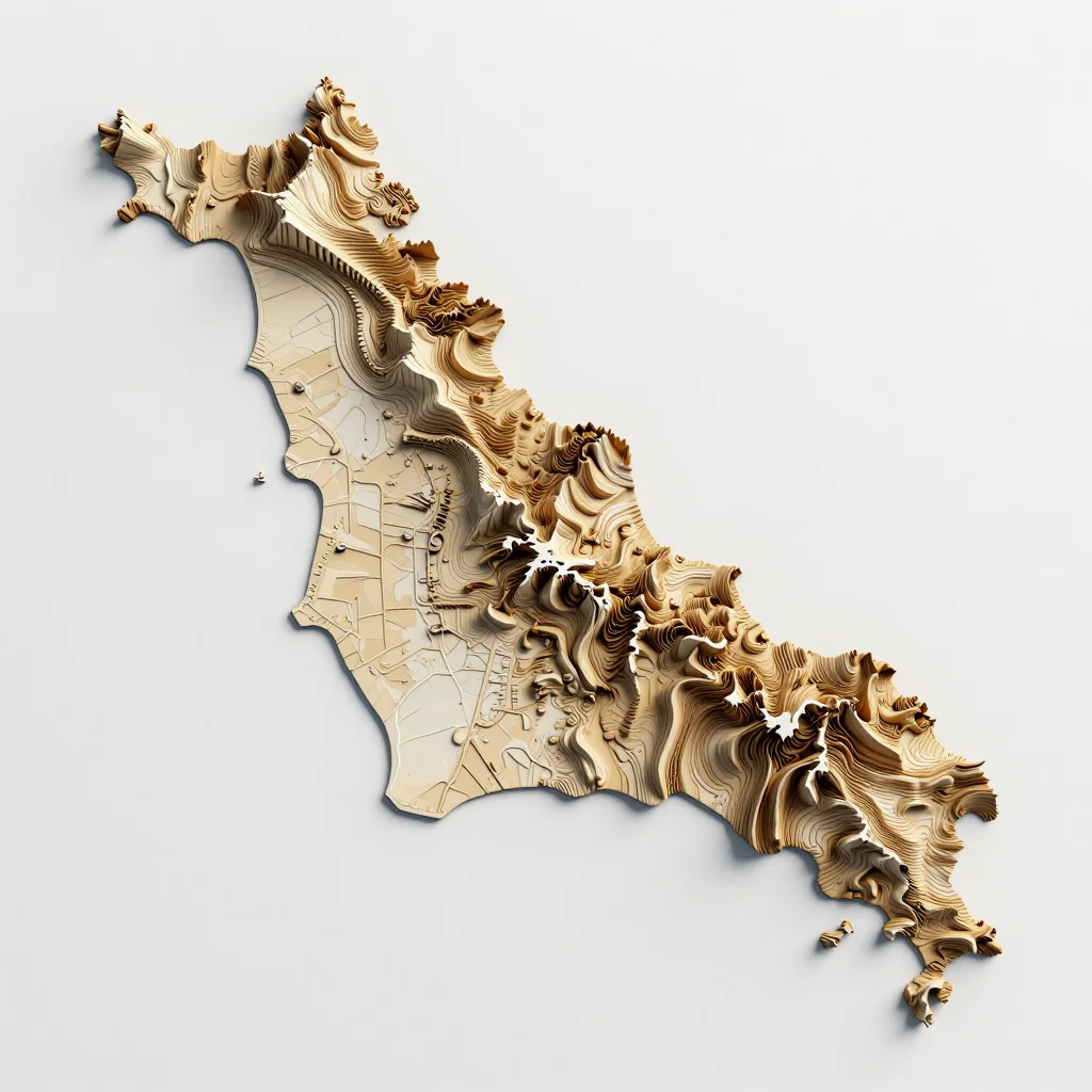 Manama, Bahrain 3D Topographic