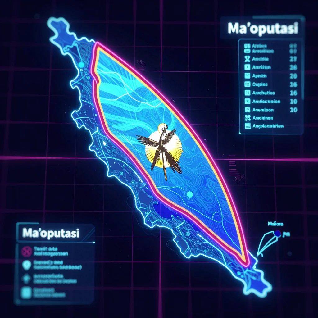 Maʻoputasi, American Samoa Cyberpunk Map
