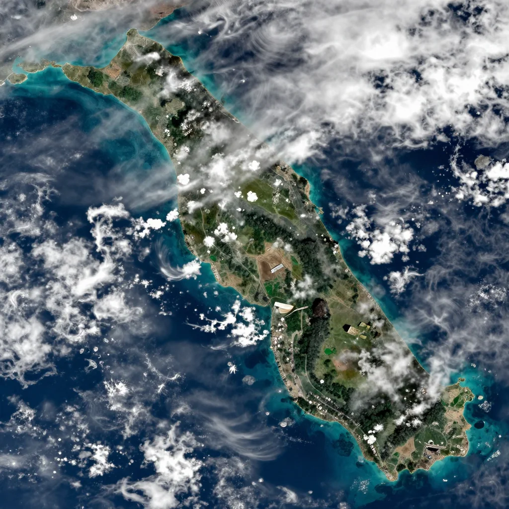 Maʻoputasi, American Samoa - Satellite Image Maʻoputasi, American Samoa Satellite View