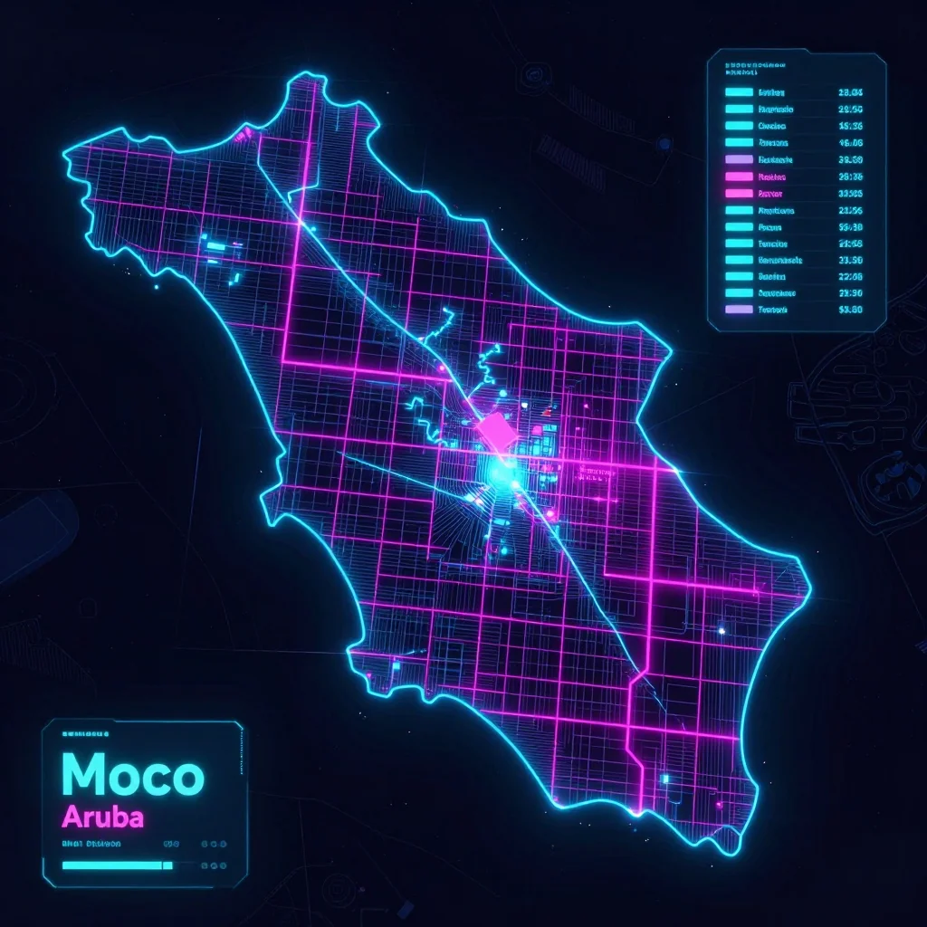 Moco, Aruba Cyberpunk Map