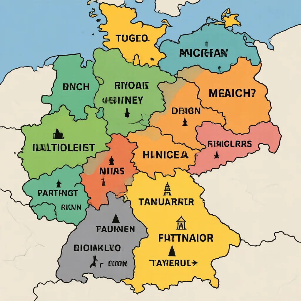 Munich Germany Political Map - Boundaries and Districts